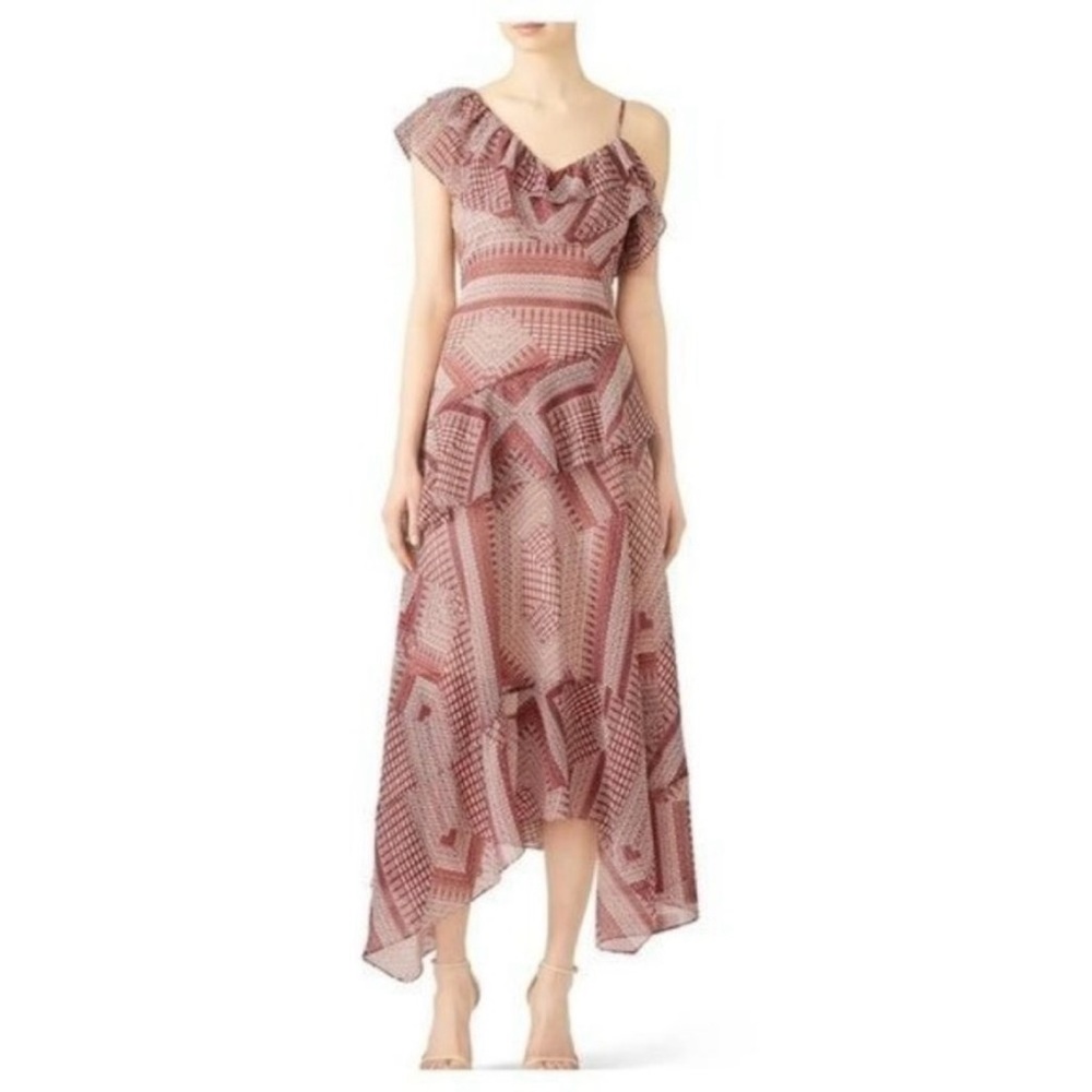 Rebecca Minkoff Red Printed Veronica Maxi Dress NWT Size 4